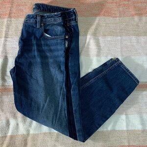 EUC Silver Jeans Vintage Slim Tuxedo Stripe Detail Size 32